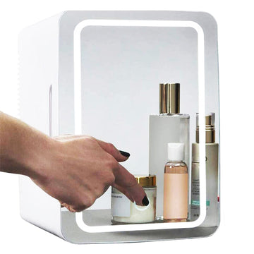 Mini Makeup Fridge With Mirror